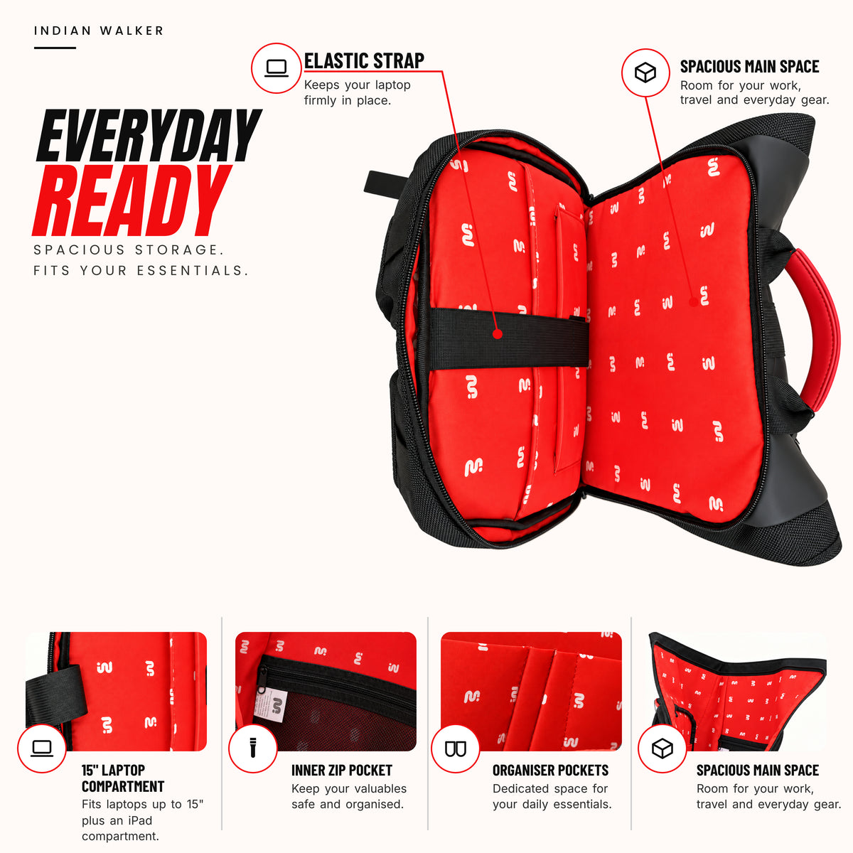 CHARGE 30L Laptop Unisex Backpack – Fits 16.5 Laptop